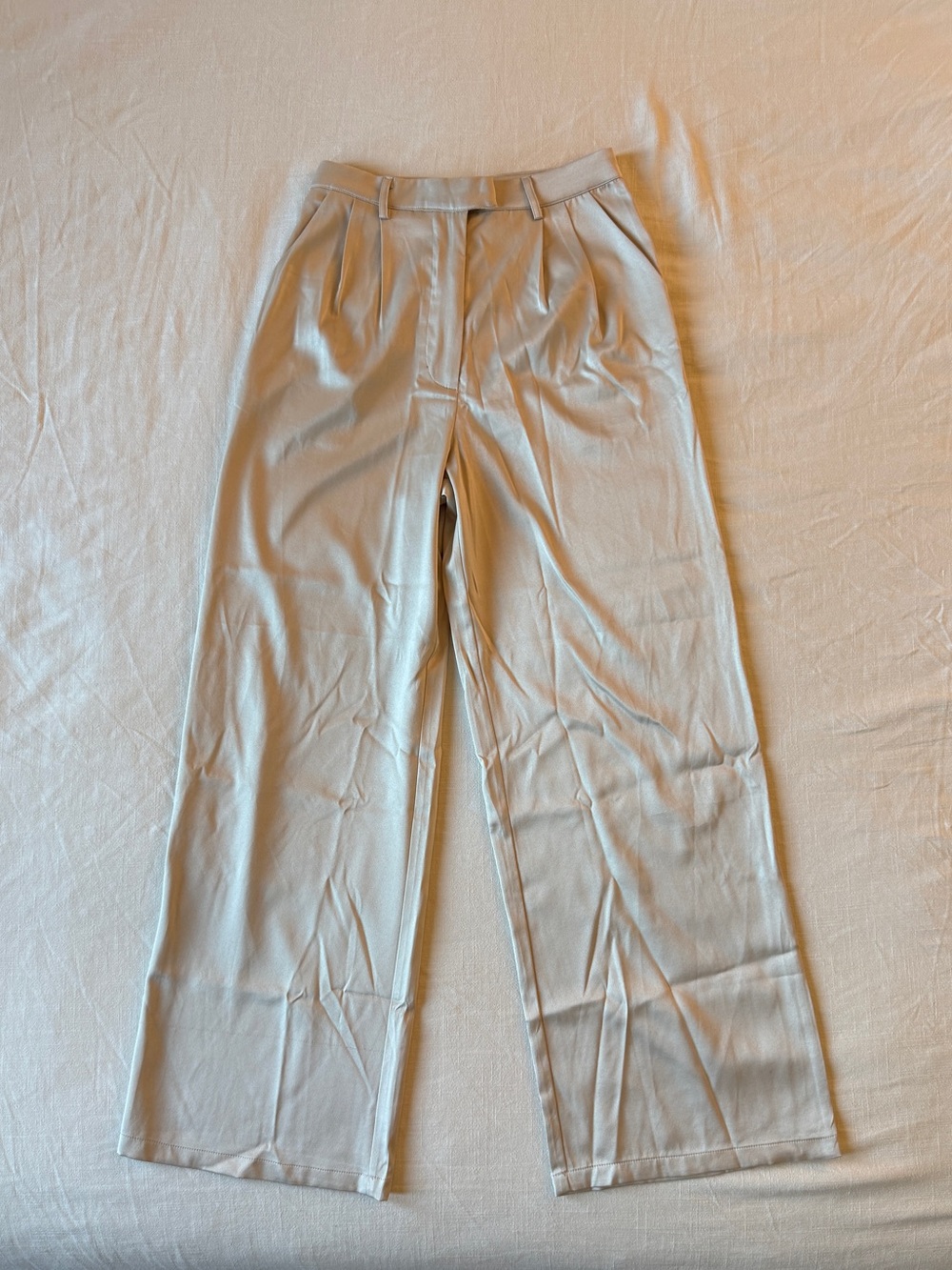 Princess Polly Amalia Pants in Champagne Silk